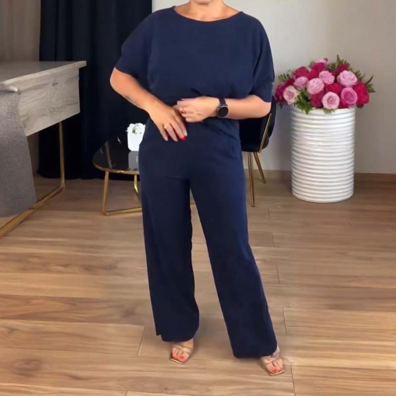 Elegant 3-delt sæt med lang cardigan, top og bukser